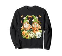 Fall GNOME And Autumn Leaves for Thanksgiving Pumpkin Love Felpa