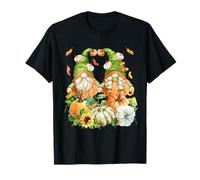 Fall GNOME And Autumn Leaves for Thanksgiving Pumpkin Love Maglietta