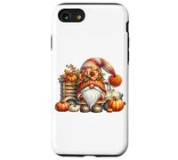 Fall Gnome Dad In Orange Knitted Sweater With Pumpkin Truck Custodia per iPhone SE (2020) / 7/8
