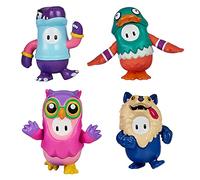 Fall Guys: Ultimate Knockout - Mini figure da collezione ufficiali, 4 cm, Animal Squad, confezione da 4 con T-Rex, Huff Puff, Mallard e Twit
