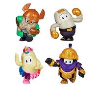 Fall Guys: Ultimate Knockout - Mini figure da collezione ufficiali da 4 cm, Hero Squad, confezione da 4 con Elder Dwarf, Fairycorn, Champ e Golden Knight