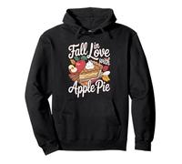 Fall in Love with Apple Pie Autumn Dessert Felpa con Cappuccio