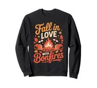 Fall in Love with Bonfires Cozy Vibes Felpa