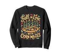 Fall in Love with Corn Mazes Autumn Harvest Fun Felpa