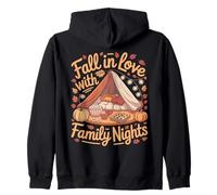 Fall in Love with Family Nights Cozy Autumn Felpa con Cappuccio