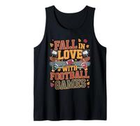 Fall in Love with Football Games Leaf Canotta