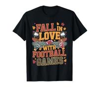 Fall in Love with Football Games Leaf Maglietta