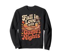 Fall in Love with Game Nights Autumn Board Game Vibes Felpa