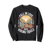 Fall in Love with Hiking Trails Forest Sunset Felpa