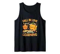 Fall in Love with Learning Cute Autumn Teacher Canotta
