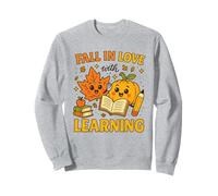 Fall in Love with Learning Cute Autumn Teacher Felpa