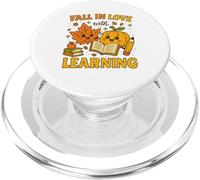 Fall In Love With Learning Cute Autumn Teacher PopSockets PopGrip per MagSafe