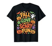 Fall in Love with Scary Fun Halloween Kids Maglietta
