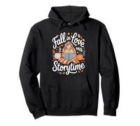 Fall in Love with Storytime Autumn Reading Cozy Felpa con Cappuccio