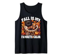 Fall Is My Favorite Color for Kitten Mom Cute Autumn Cat Canotta