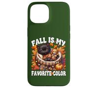 Fall Is My Favorite Color For Kitten Mom Cute Autumn Cat Custodia per iPhone 15