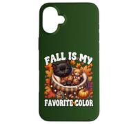 Fall Is My Favorite Color For Kitten Mom Cute Autumn Cat Custodia per iPhone 16 Plus
