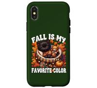 Fall Is My Favorite Color For Kitten Mom Cute Autumn Cat Custodia per iPhone X/XS