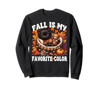 Fall Is My Favorite Color for Kitten Mom Cute Autumn Cat Felpa