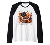Fall Is My Favorite Color for Kitten Mom Cute Autumn Cat Maglia con Maniche Raglan