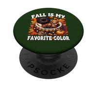 Fall Is My Favorite Color For Kitten Mom Cute Autumn Cat PopSockets PopGrip Adesivo