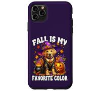 Fall Is My Favorite Color Golden Retriever Halloween Dog Custodia per iPhone 11 Pro Max