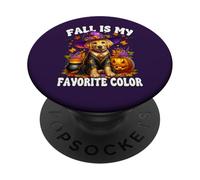 Fall Is My Favorite Color Golden Retriever Halloween Dog PopSockets PopGrip Adesivo