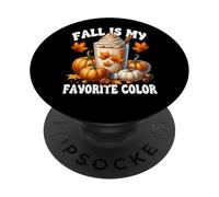 Fall Is My Favorite Color Graphic For Pumpkin Spice Season PopSockets PopGrip Adesivo