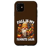 Fall Is My Favorite Color Thanksgiving Gnome With Fall Vibes Custodia per iPhone 11