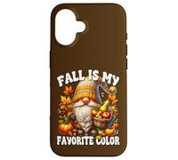 Fall Is My Favorite Color Thanksgiving Gnome With Fall Vibes Custodia per iPhone 16