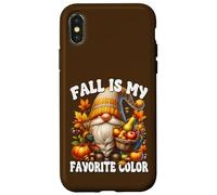 Fall Is My Favorite Color Thanksgiving Gnome With Fall Vibes Custodia per iPhone X/XS