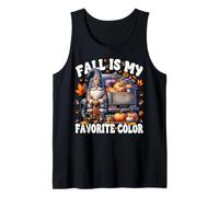 Fall Is My Favorite Color with Autumn GNOME Pumpkin Truck Canotta