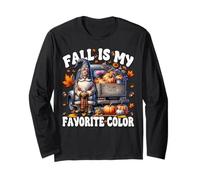 Fall Is My Favorite Color with Autumn GNOME Pumpkin Truck Maglia a Manica