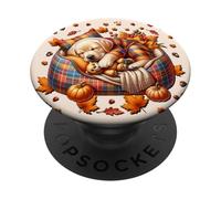 Fall Labrador Graphic For Women Yellow Labrador Retriever PopSockets PopGrip Adesivo
