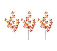 Fall Leaf Stems - Silk Maple Branches 44.31in | Artificial Autumn Foliage