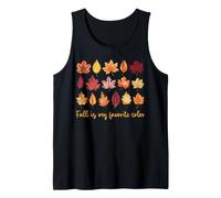 Fall Leaves Collage Cottagecore Autumn Season Nature Lover Canotta