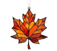 Fall Leaves Wall Art Decor | Artificial Autumn Maple Leaves | Wall Decorations Posters | Fall Leaves Window Decor | Posters Wall Art | Holiday Ornaments Acrylic Home Decor Stained Fall Decorations