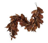 Fall Magnolia Garland, Magnolia Leaves Pine Coni Garland, 6 Ft Fake Porch Ornament, Home Seasonal Decor For Harvest Kitchen Window Wall Classroom Door Fireplace Home Party Weddings Fall
