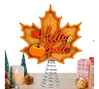 Fall Maple Topper - Leaf Shape Desktop Ornament, Thanksgiving Holiday Decor
