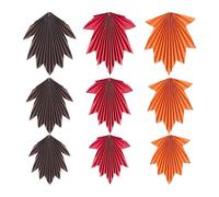 Fall Party Decorations, 9 pezzi Maple Leaf Paper Fans Set, Hangable Autumn Wall & Ceiling Ornaments for Ringraziamento, Birthday, Baby Shower, Wedding, and Seasonal Party Decor, Easy Setup, Reusable