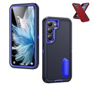Fall-Proof Full Protection Case for Samsung Galaxy, Full-Body Shockproof Dustproof Cover, Invisible Bracket Anti-Drop Protective Case (Navy Blue,A15)