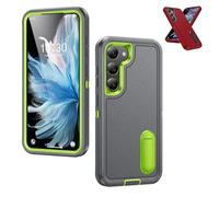 Fall-Proof Full Protection Case for Samsung Galaxy, Full-Body Shockproof Dustproof Cover, Invisible Bracket Anti-Drop Protective Case (Gray,A15)