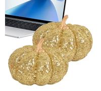 Fall Pumpkin Decor - Decorazioni artificiali per il Ringraziamento | 2 pezzi Rustic Table Centerpieces Autumn Party Accents For Living Room Farmhouse Kitchen Desk Mantel Fireplace Porch Display
