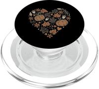 Fall Pumpkin Fall Leaves Acorns Hearts Rustic Fall Autumn PopSockets PopGrip per MagSafe