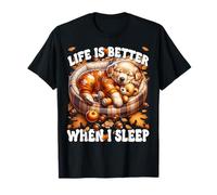 Fall Puppy Autumn Vibes Cozy Season for Golden Retriever Dad Maglietta