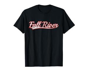 Fall River Massachusetts Bristol County Vintage Varsity Maglietta