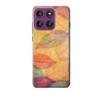 Fall Season Leaf Autumn Case Cover Custodia per Motorola Edge 60 Pro