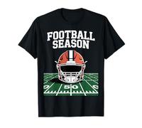 Fall Sports Season Helmet Gridiron Football Time Sports Day Maglietta