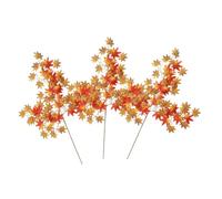 Fall Stems, 39.37in 3 Pieces Realistic Artificial Maple Leaves Decor