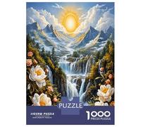 Fall Sun Peak Rose 1000 Pezzi Puzzle Premium Alpine Serenity Art Puzzle Per Adulti Cartone Robusto - Puzzle Coppia Ultra Difficile, Top Valutato, Attività Perfetta in Casa 70x50cm/1000pcs